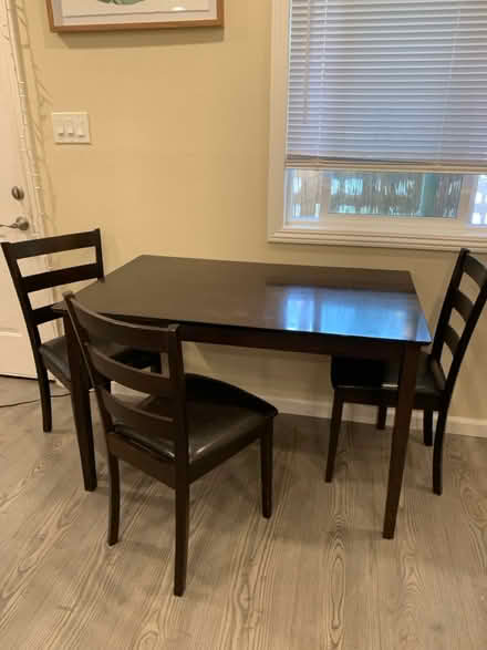 Photo of free Kitchen Table w/ 3 Chairs (Campbell) #3