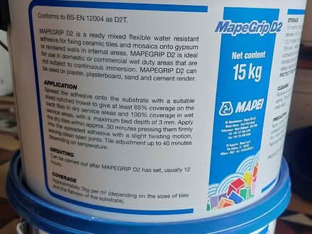 Photo of free Water resistant wall tile adhesive (Penrhyndeudraeth LL48) #2