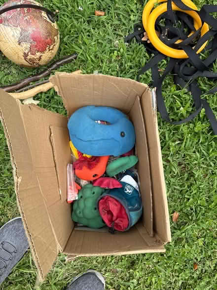 Photo of free Assorted climbing hold and chalkbag (Heights by Heights Boulevard) #1