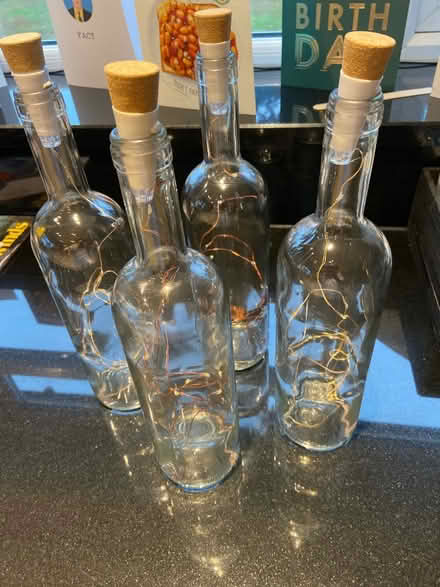 Photo of free 4 Wine bottles with lights (Little Chalfont HP6) #1