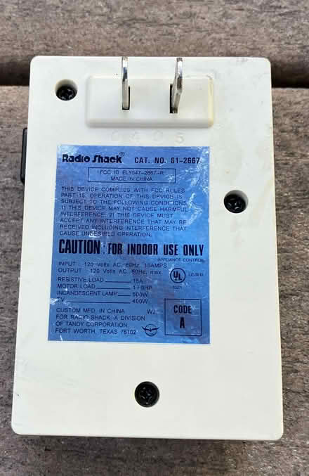 Photo of free Radio Shack wireless remote switch (Barron Park) #3