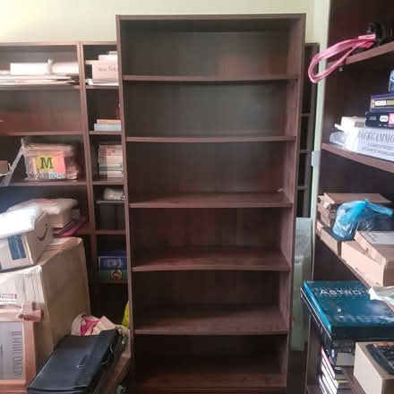 Photo of free Tall Dark Bookcase (Middleyard GL10) #1