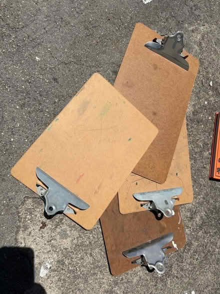 Photo of free Four clipboards (Redwood City, Selby/El Camino) #1