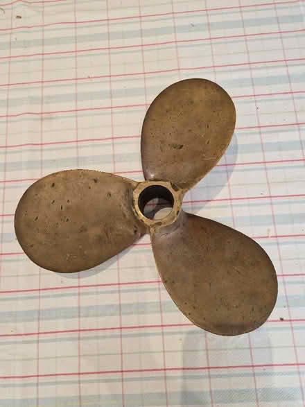 Photo of free Brass boat three bladed propeller (Arborfield Garrison RG2) #1