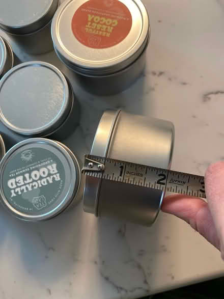 Photo of free Metal tea tins with lids (Skokie) #2