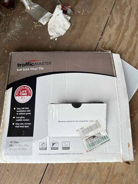 Photo of free Partial box of Self stick Tiles (Oradell) #2