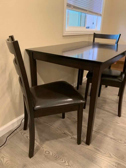 Photo of free Kitchen Table w/ 3 Chairs (Campbell) #1