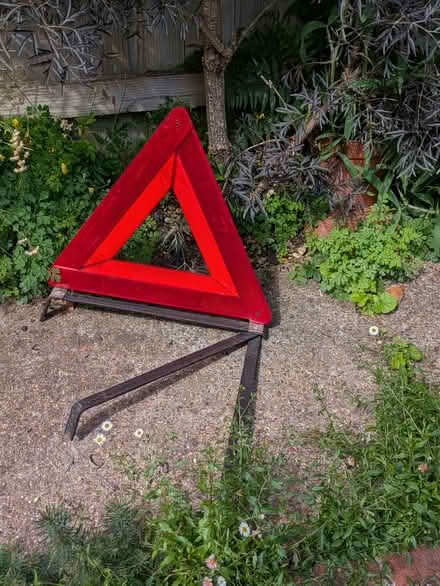 Photo of free Collapsible road warning triangle (Coley Ave Area RG1) #1