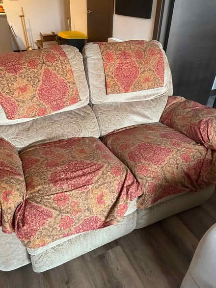 Photo of free 2 seater reclining sofa, bed divan and mattress (IP33) #1