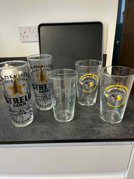 Photo of free 5 beer glasses (Broomfield CM1) #1