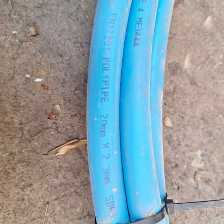 Photo of free 20mm blue water supply pipe (Liss Forest GU33) #1