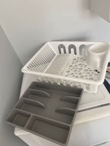 Photo of free IKEA FLUNDRA dish drainer + SMÄCKER cutlery tray (Hackbridge CR4) #1