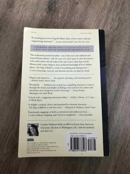 Photo of free Book: The Dogs of Babel (South End) #2