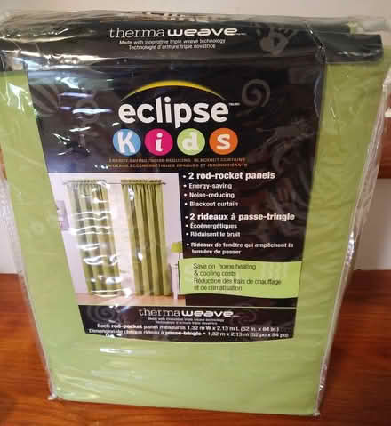 Photo of free Green blackout curtains (Greenbank and Hunt Club) #1