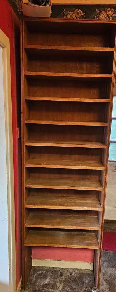 Photo of free Tall wood shelves (Riddlesdown CR8) #2