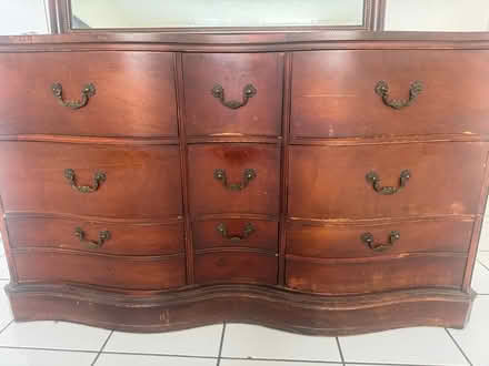 Photo of free Wooden Chest & Mirror (South Beach) #1