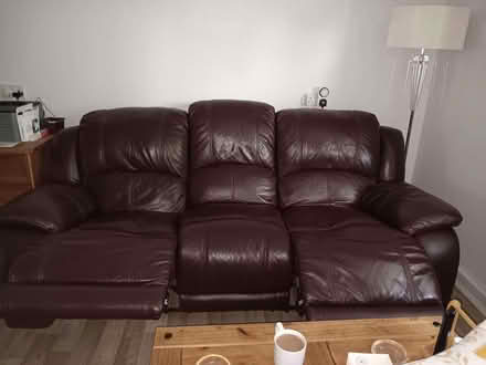 Photo of free 3 Seater leather settee (Bradmore WV3) #3