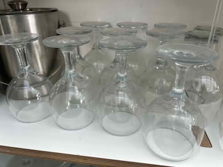 Photo of free Small wine glasses x 17 (NW6) #1