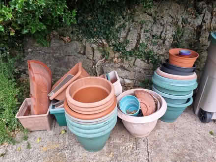 Photo of free large plastic flower pots (Lydbrook GL17) #1
