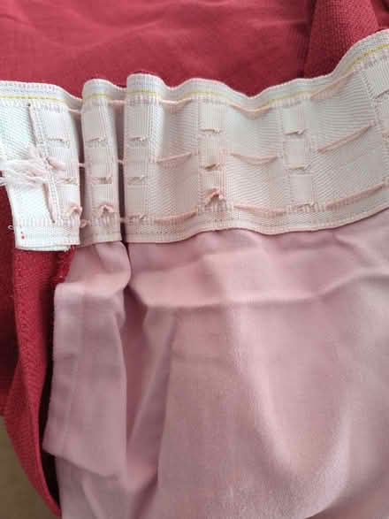 Photo of free Pair of long linen look curtains (Pant y dwr LD6) #3