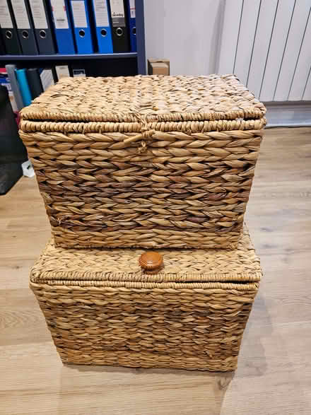 Photo of free 2 x wicker baskets (Bengeo SG14) #2