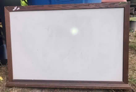 Photo of free 2' X 3' whiteboard, wood frame (Ravenna) #1