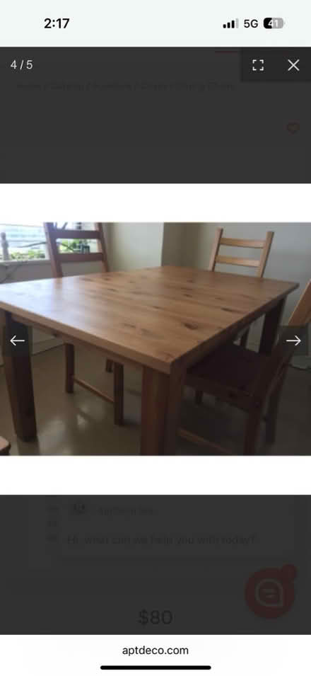 Photo of free IKEA Kaustby dining table (Rego Park) #2