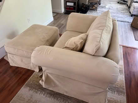 Photo of free Love seat and foot stool (Westminster/Broomfield) #1