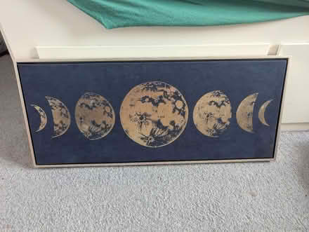 Photo of free framed moon canvas (G42) #1