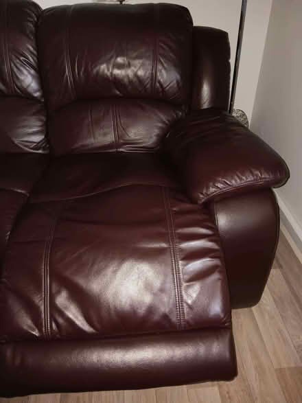 Photo of free leather 3 seater recyliner (Bradmore WV3) #1