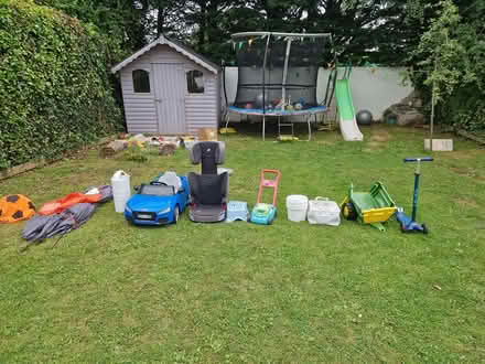 Photo of free Cár seat, tent, toy Audi, etc (Cornelscourt) #1
