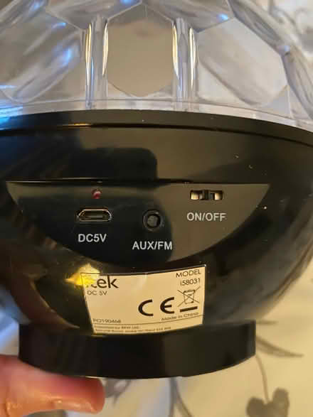Photo of free Itek disco ball speaker (Dunblane FK15) #1
