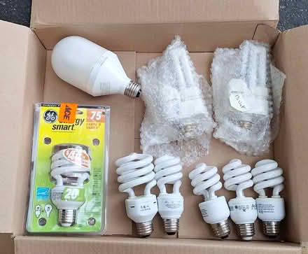 Photo of free Many light bulbs! #1/7 CFL spirals (Davis/Teele Square area) #3