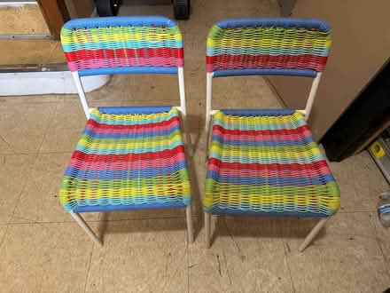 Photo of free Pair of kid chairs (Clason Point Bronx NY) #1