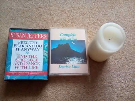 Photo of free New age cassettes and candle (Ewell) #1