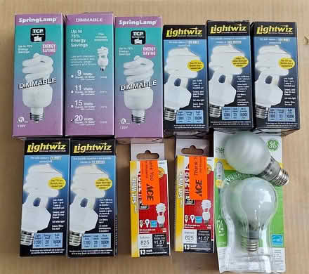 Photo of free Many light bulbs! #1/7 CFL spirals (Davis/Teele Square area) #2