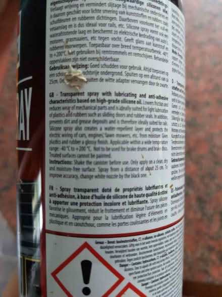 Photo of free Silicone spray (Staplehurst TN12) #2