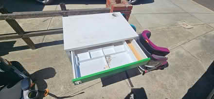 Photo of free IKEA Desk with drawer organizer (B St) #3
