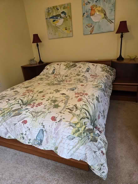 Photo of free Double bed frame & mattress (Finn Hill) #2