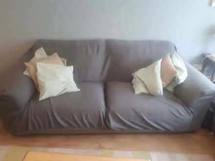Photo of free 2-piece sofa in fair condition (they need a cover) (Whitnash CV31) #2