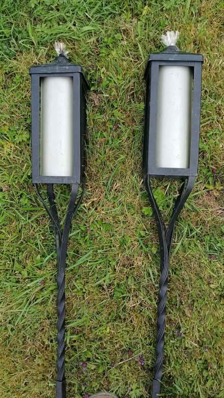 Photo of free Pair of outdoor oil lamps (Crosby Ravensworth CA10) #2