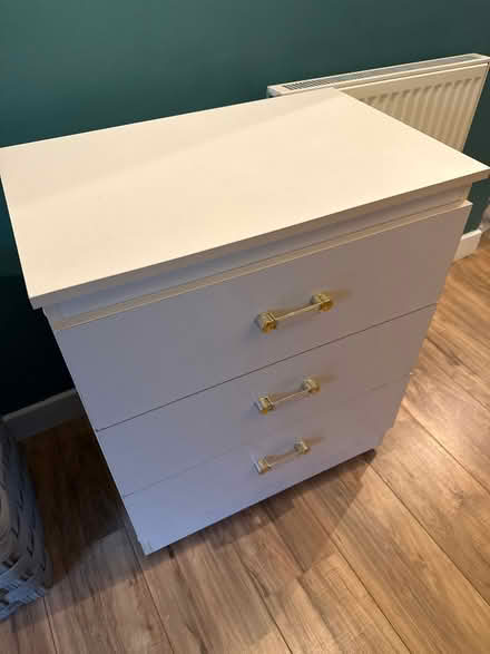 Photo of free Three drawer white storage unit (West Granton EH5) #4