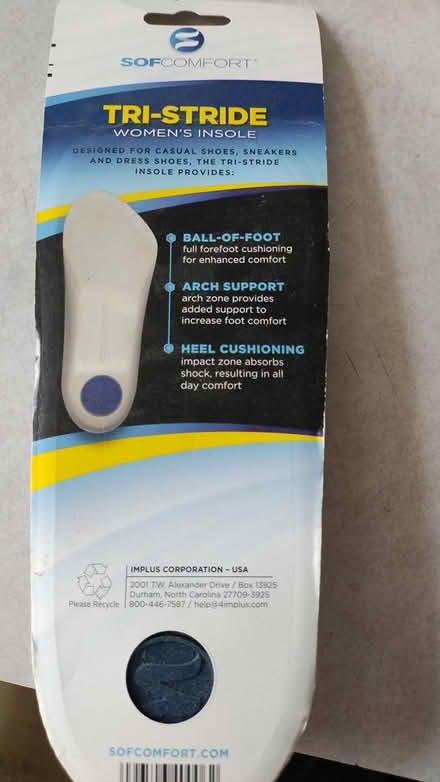 Photo of free Tri-Stride women's insole (Allen) #2