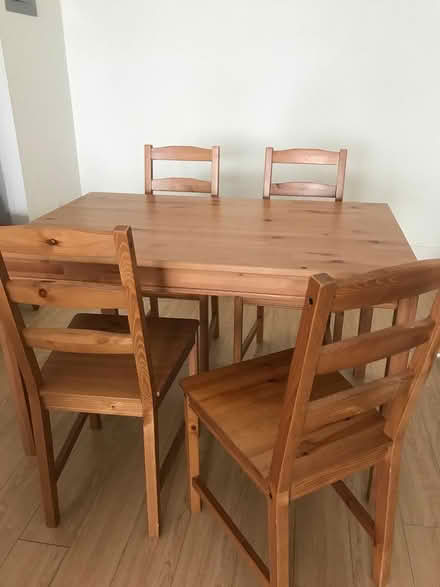 Photo of free dinner table and four chairs (Halifax, Clayton Park) #2