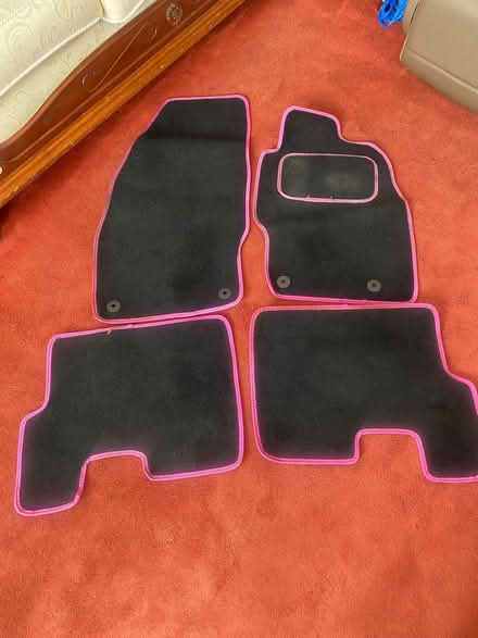Photo of free Pink trim car matts Vauxhall Corsa 2008 1.4 MK III (D) (Barking IG11) #1