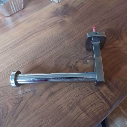 Photo of free chrome toilet roll holder and magnetic soap holder (Fords Farm RG31) #1