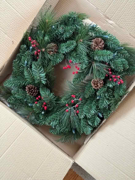 Photo of free Light up Christmas wreath (Headington OX3) #1
