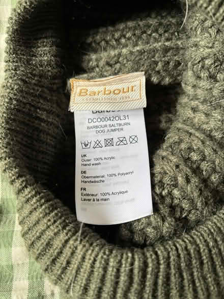 Photo of free Barbour dog jumper (Chesterfield S40) #4