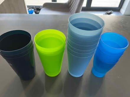Photo of free 15 Plastic cups various (Milton-under-Wychwood OX7) #1