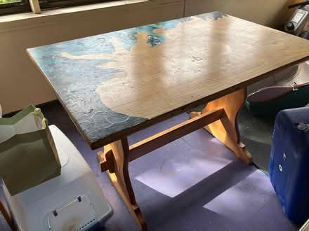 Photo of free Solid wood table (Arlington/West Medford line) #1